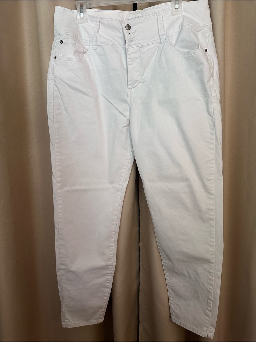 White Stretch Skinny Jeans for Women